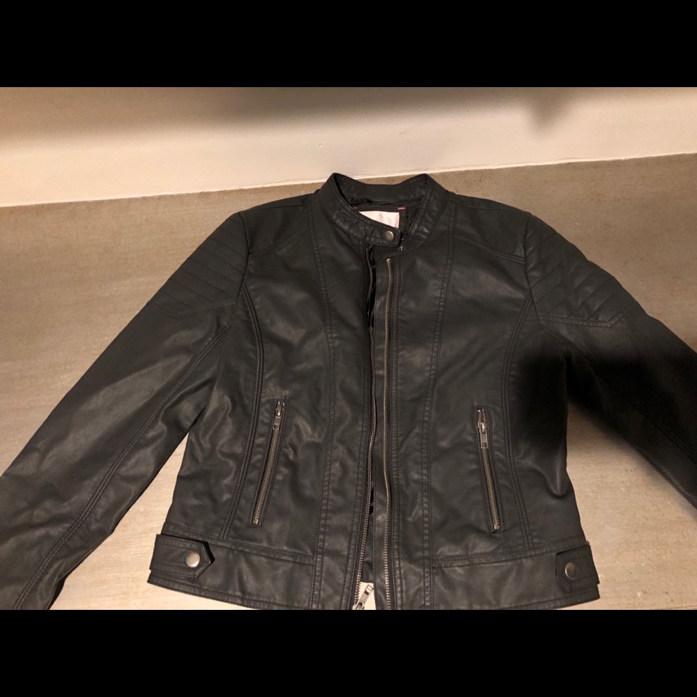 Cute faux leather jacket